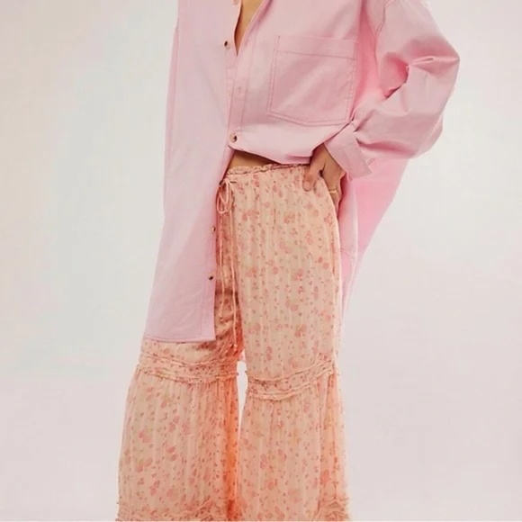 Free People Emmaline Tiered Pull On Pant - Picture 4 of 4